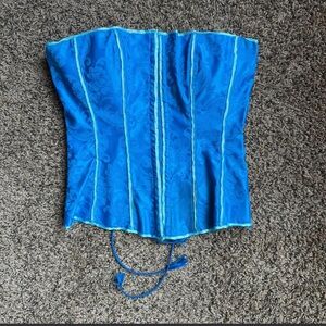 Frederick's of Hollywood Vibrant Blue Corset